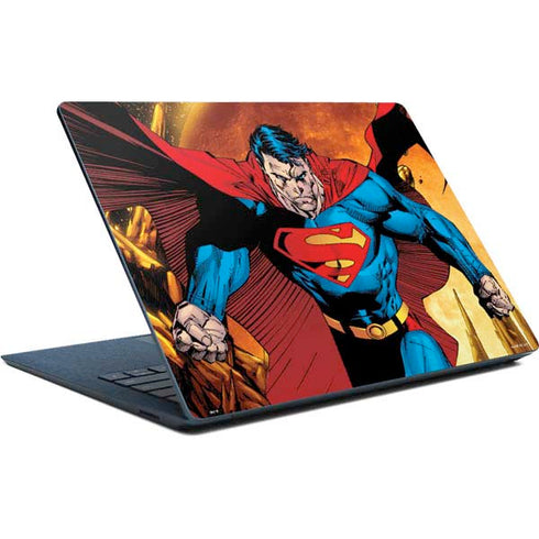 DC Comics Superman Action Pose Art By Jim Lee Surface Laptop Skin